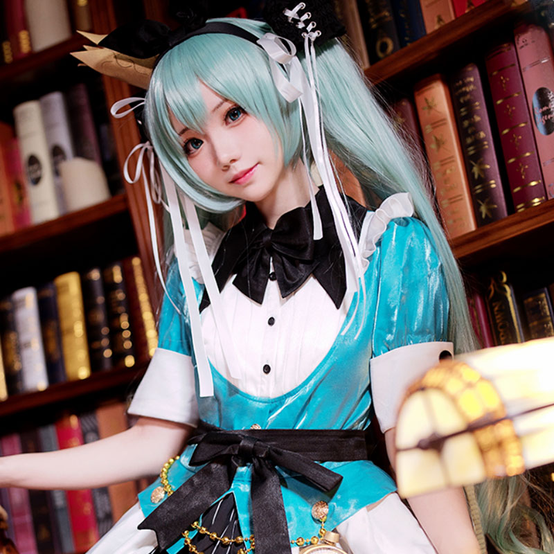 Vocal Idol Alice Virtual Girl Loita Blue Dress Cosplay Costume - Tophatter Daily Deals