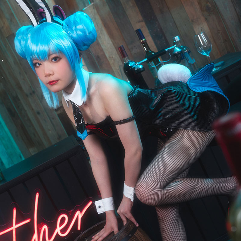 Vocal Idol Black Bunny Girl Black Rabbit Halloween Cosplay Costume Costume - Tophatter Daily Deals