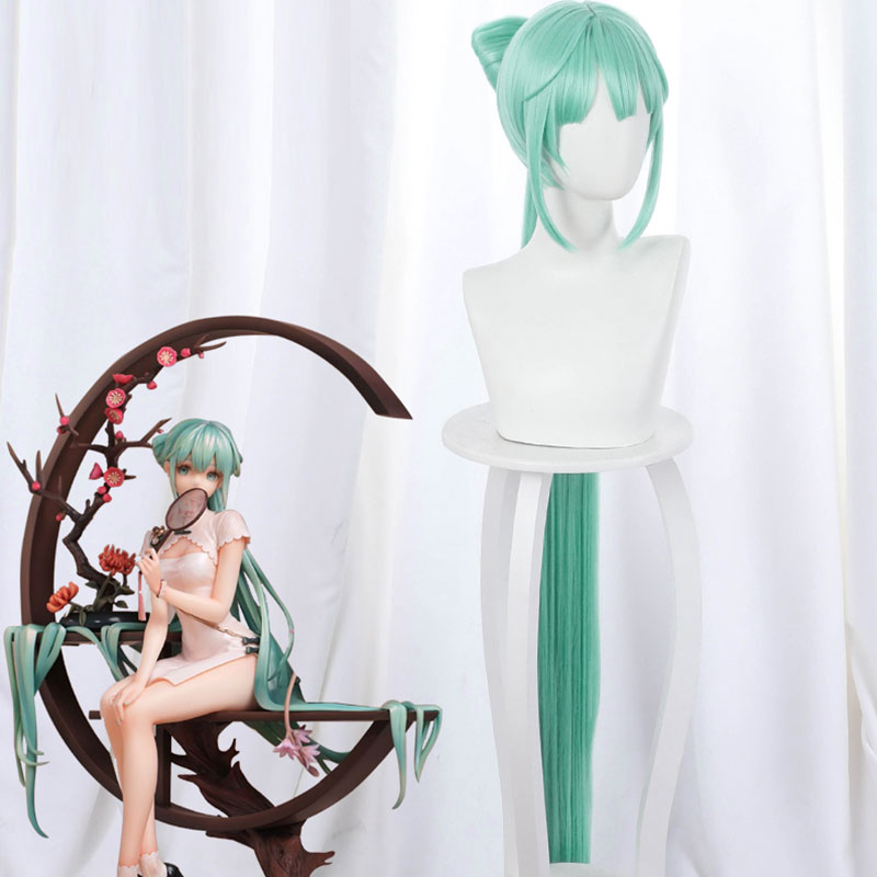 Vocal Idol Shaohua Cheongsam Halloween Green Cosplay Wig Wig - Tophatter Daily Deals