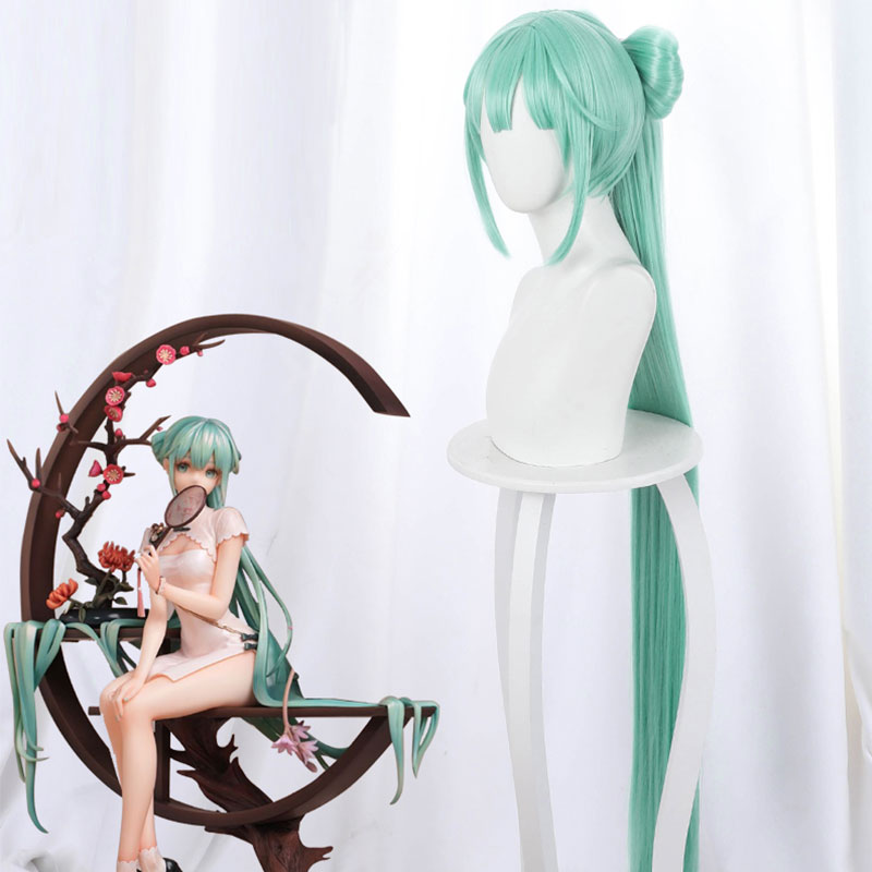 Vocal Idol Shaohua Cheongsam Halloween Green Cosplay Wig Wig - Tophatter Daily Deals