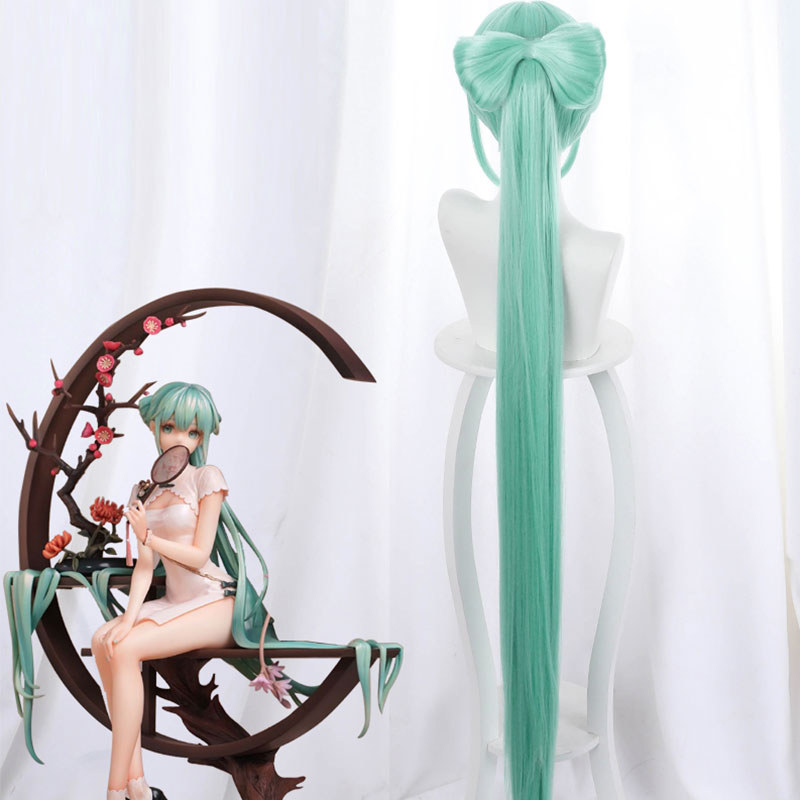 Vocal Idol Shaohua Cheongsam Halloween Green Cosplay Wig Wig - Tophatter Daily Deals