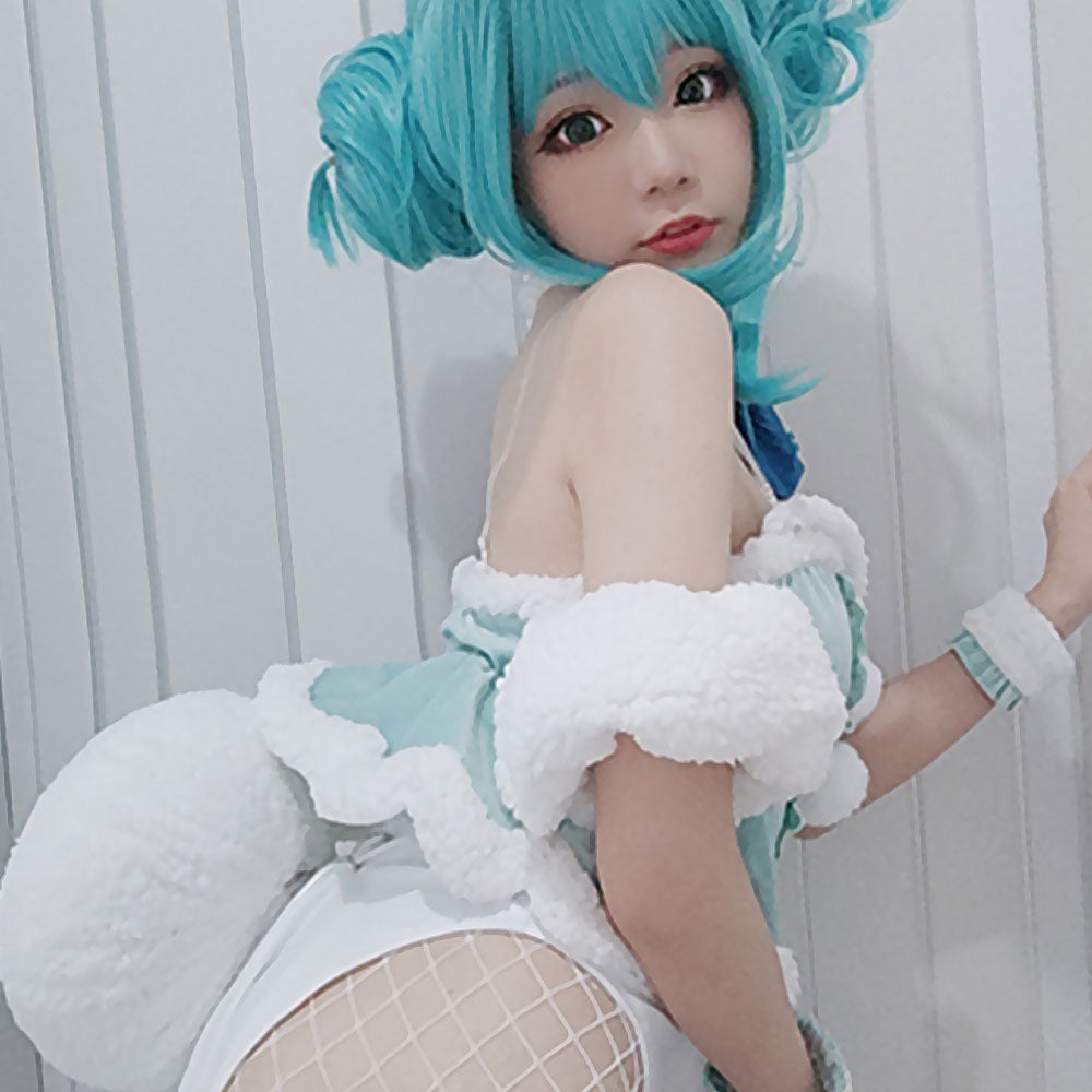 Vocal Idol White Bunny Girl White Rabbit Cosplay Costume Costume - Tophatter Daily Deals
