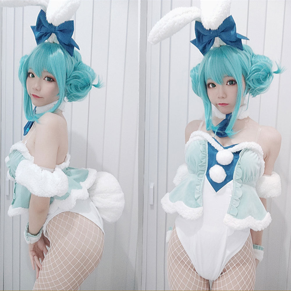 Vocal Idol White Bunny Girl White Rabbit Cosplay Costume Costume - Tophatter Daily Deals