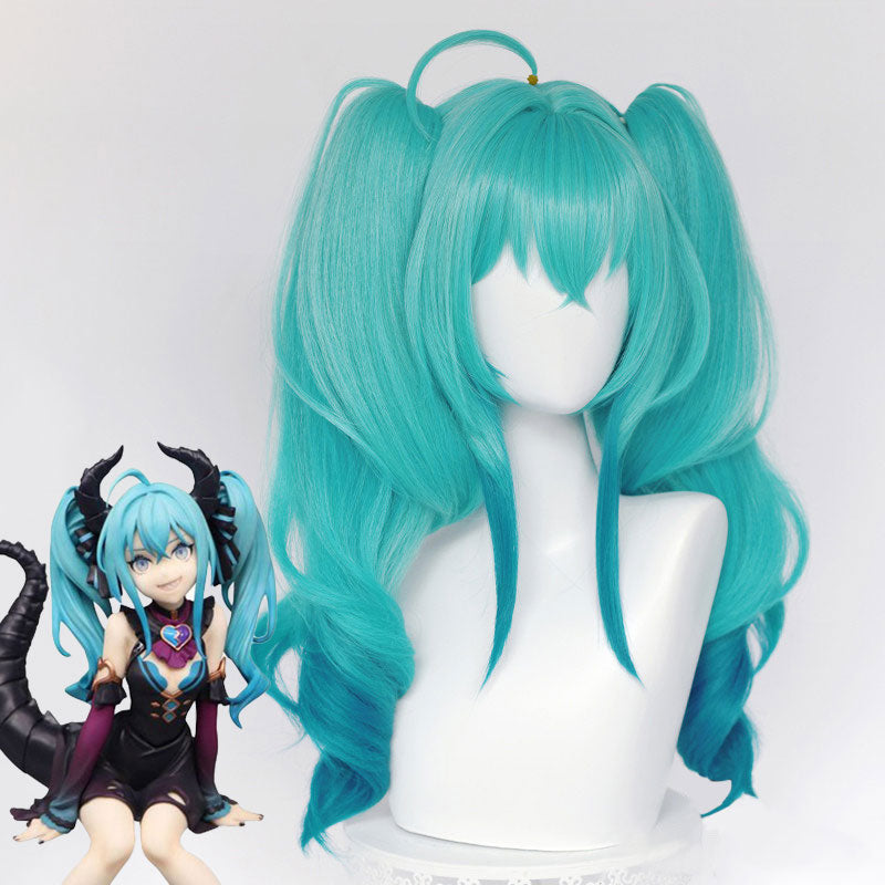 Little Devil Vocal Idol Halloween Blue Green Cosplay Wig - Tophatter Daily Deals