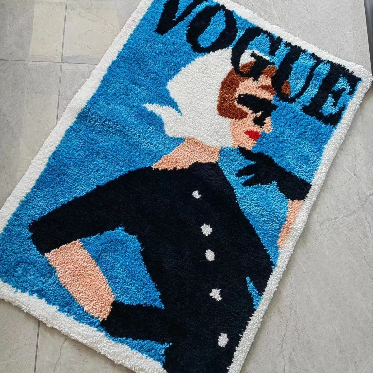 Vogue Beauty Rug Blue 63 x 90cm Rugs - Tophatter Daily Deals