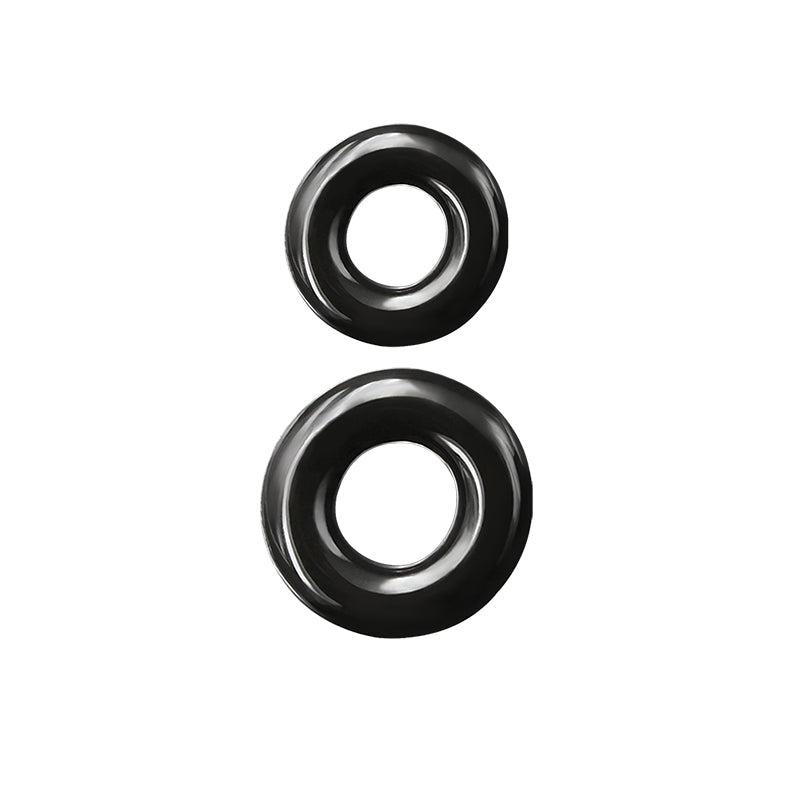 Renegade Double Stack (Black) – Set of 2 Comfort Cock Rings > Cock Ring > Sets - Tophatter Daily Deals