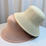 Lightweight Women's Bucket Hat - Retro Straw, Summer - Tophatter Daily Deals