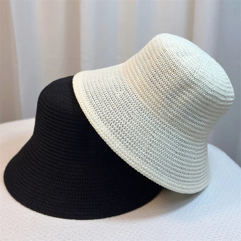 Lightweight Women's Bucket Hat - Retro Straw, Summer - Tophatter Daily Deals