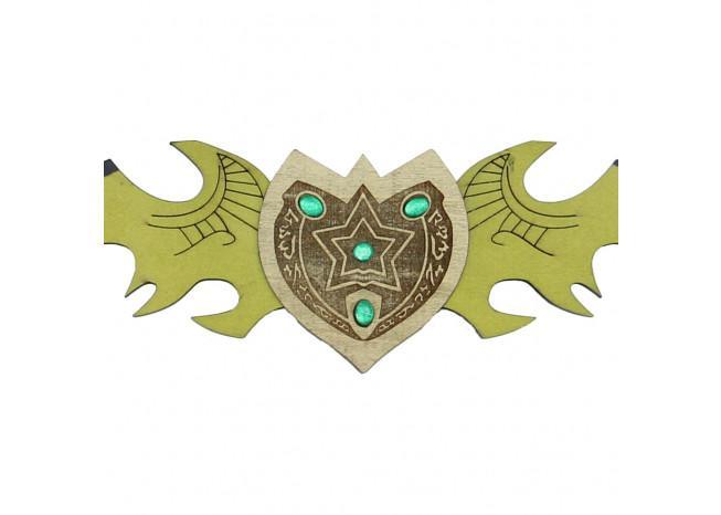 Twin Blade Demon Hunter Wooden War Sword swords - Tophatter Daily Deals