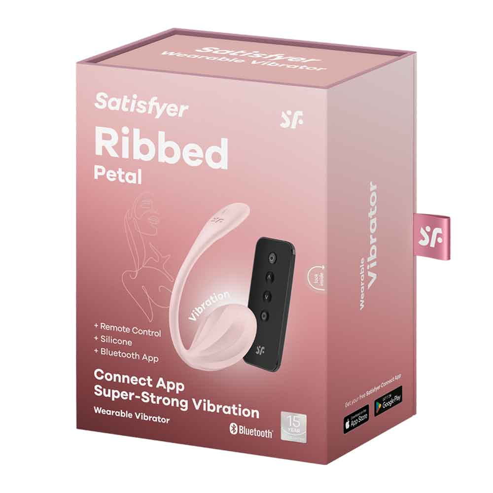 Satisfyer Ribbed Petal Connect – Portable Silicone Vibrator > Sex Toys For Ladies > G-Spot Vibrators - Tophatter Daily Deals