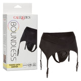 Boundless Black Thong with Garter Harness for L/XL Comfort > Dildos > Strap On Harnesses - Tophatter Daily Deals