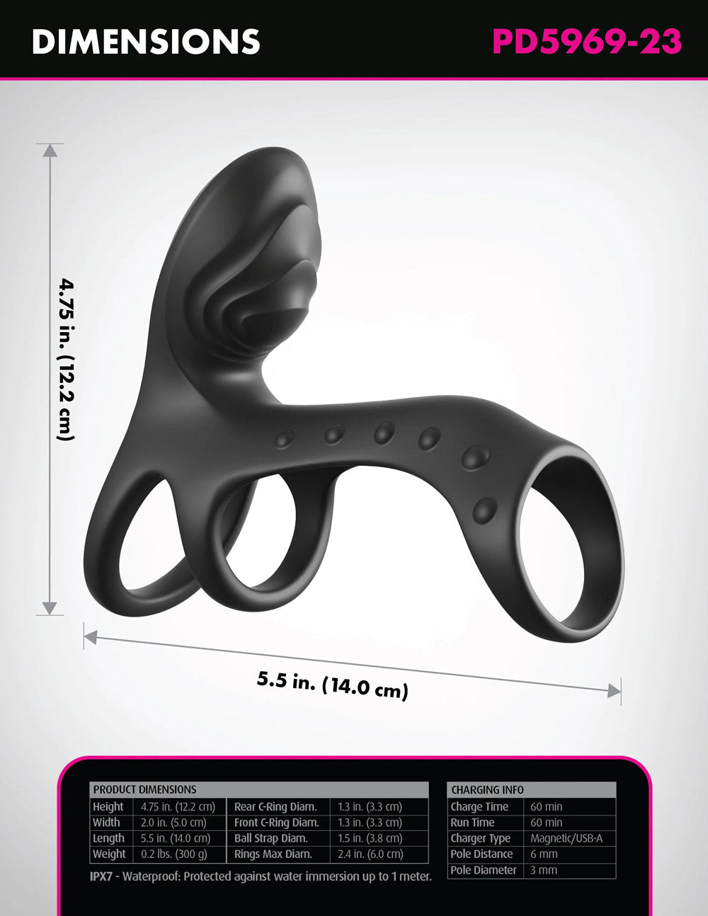 Fantasy C-Ringz Ultimate Couples Cage Pro (Black) – Dual-Motor Cock Ring > Bondage Gear > Male Chastity - Tophatter Daily Deals