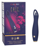 Chic Jasmine Navy Blue 6.25 Inch Dual Motor Silicone Vibrator with 10 Speeds and Rechargeable > Vibrators > Standard Vibrators - Tophatter Daily Deals