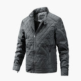 Lightweight Men's Quilted Jacket - Diamond, Insulated Gray - Tophatter Daily Deals