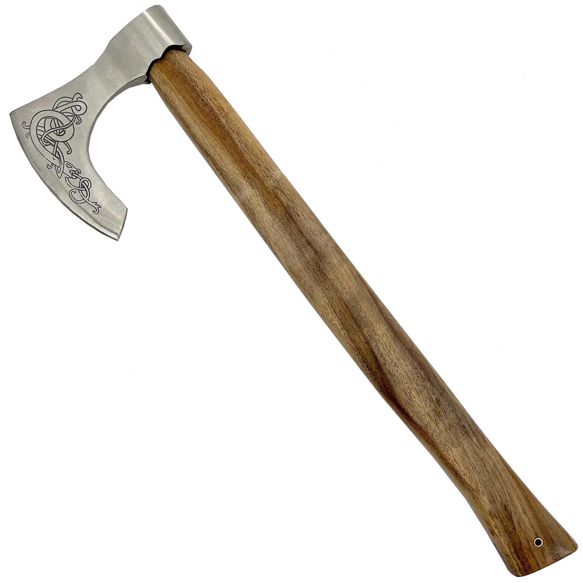 Warrior Shield Maiden Norse Viking Battle Axe | Plain Handle historical period - Tophatter Daily Deals
