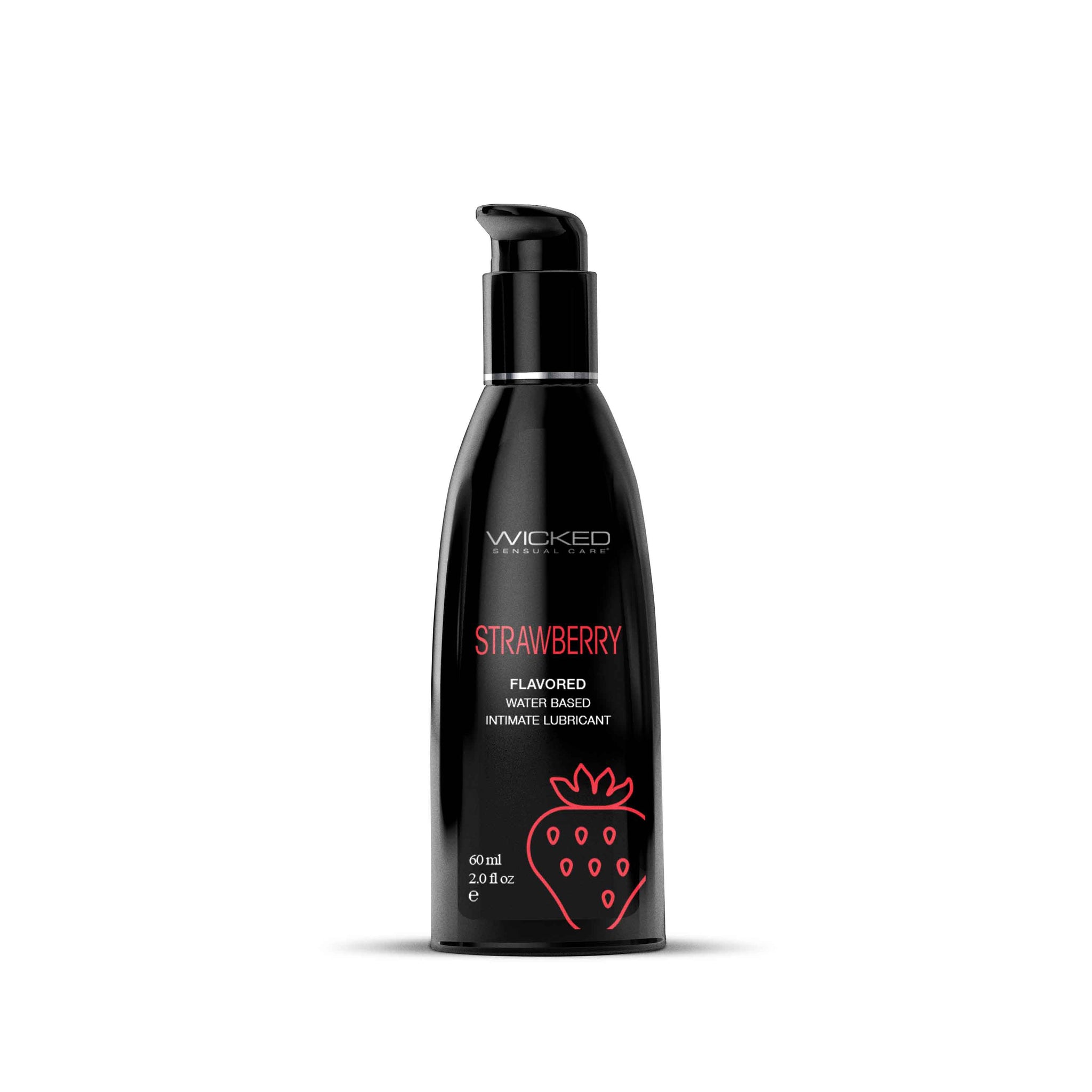 Wicked Aqua Strawberry (60 ml) – Water-Based Strawberry Flavored Lubricant > Lube > Flavoured - Tophatter Daily Deals