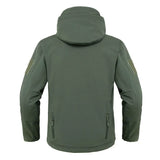 Waterproof Lined Men’s Jacket - Hooded Softshell Fleece - Tophatter Daily Deals