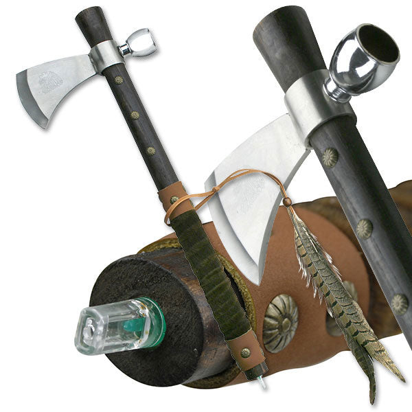 FANTASY AXE WITH SMOKING PIPE 18.5" OVERALL - Tophatter Daily Deals