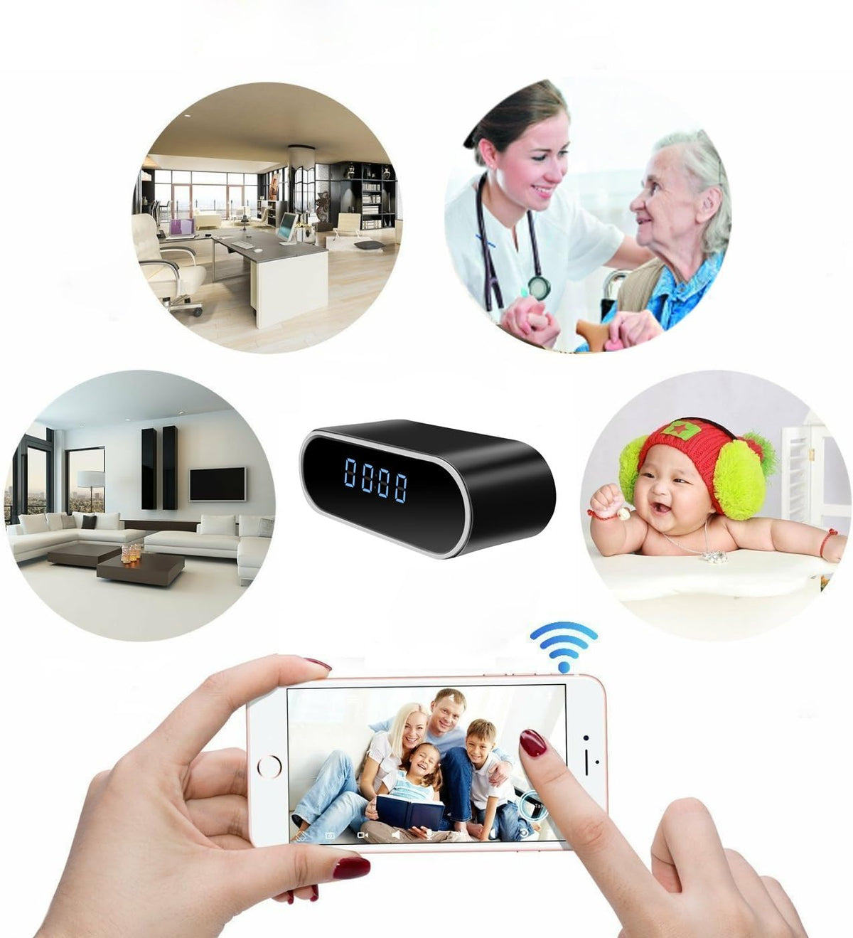 WIFI CLOCK CAMERA - Tophatter Daily Deals