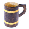 Handmade Ancient Rustic Wooden Mug Medieval Inspired Souvenir - TOPHATTER'S ARMORY DEALS Collectible Weapons - Tophatter Daily Deals