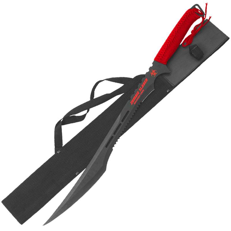 Zombie Slayer Apocalypse Full Tang Ninja Sword Collectible Weapons - Tophatter Daily Deals