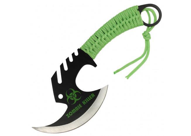 Zed Skullsplitter Throwing Axe - Green outdoor gear - Tophatter Daily Deals