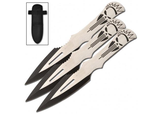Lightening Strike Aerodynamic Target 3 Piece Throwing Knives knives - Tophatter Daily Deals