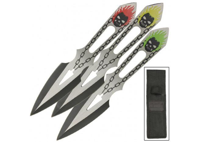 Unchained Demon 3 Piece Pro-Balance Throwing Knives knives - Tophatter Daily Deals