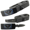 Navy Adjustable Nylon Tactical Belt Knife With Hidden Blade Collectible Weapons - Tophatter Daily Deals