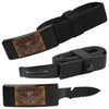 Marines Adjustable Nylon Tactical Belt Knife With Hidden Blade Collectible Weapons - Tophatter Daily Deals