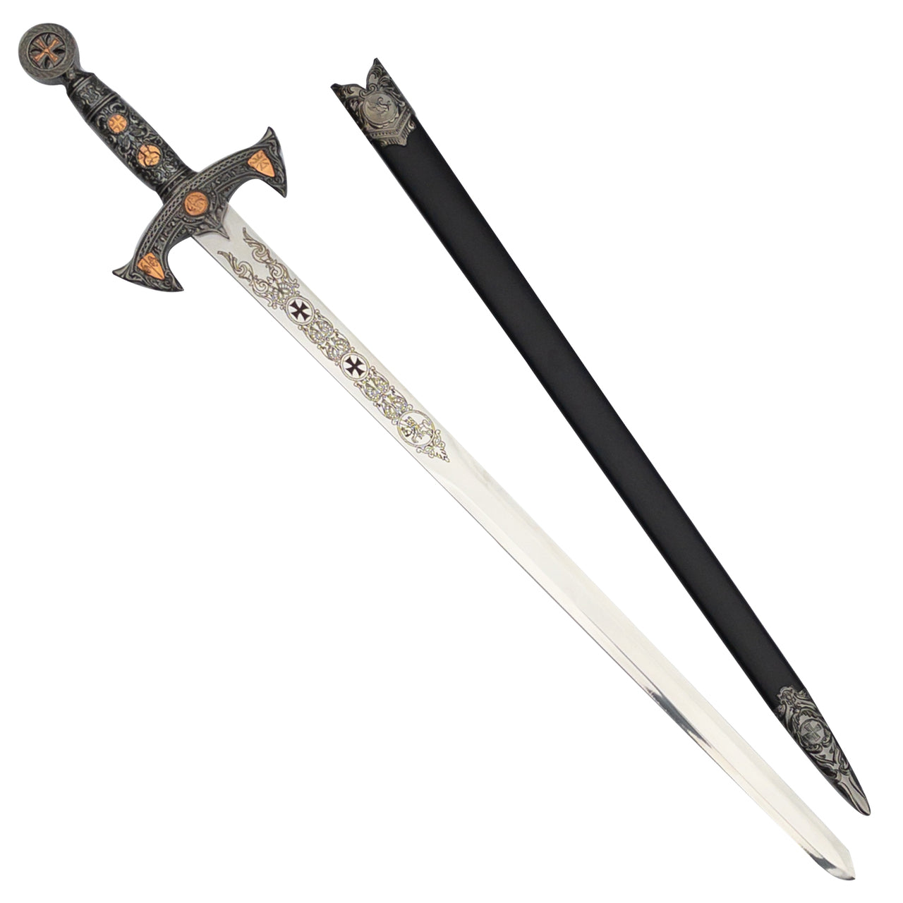 Knights Templar Medieval Sword Swords - Tophatter Daily Deals