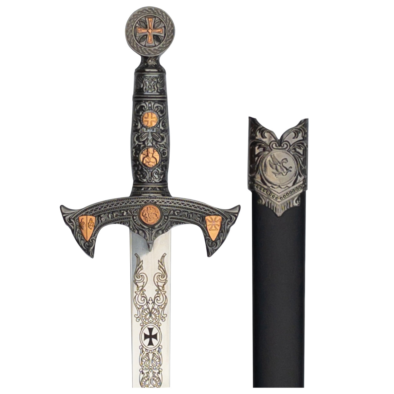 Knights Templar Medieval Sword Swords - Tophatter Daily Deals