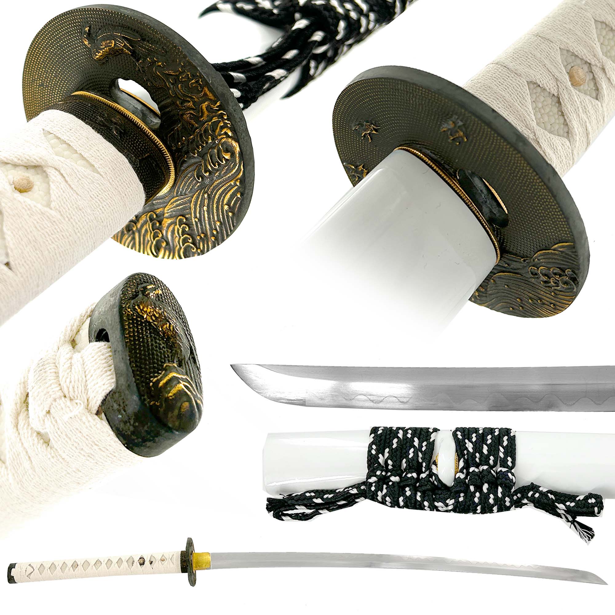 White Lotus Kobuse-Kitae Katana Swords - Tophatter Daily Deals