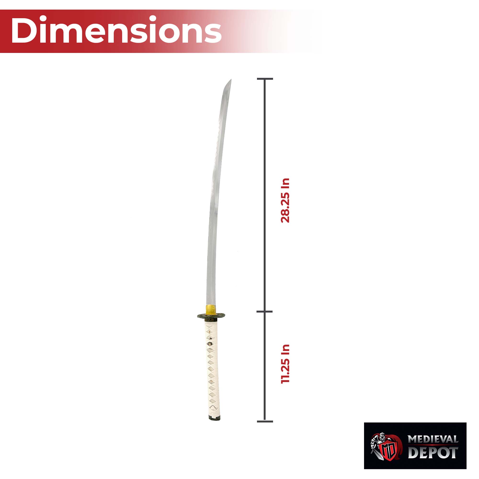 White Lotus Kobuse-Kitae Katana Swords - Tophatter Daily Deals