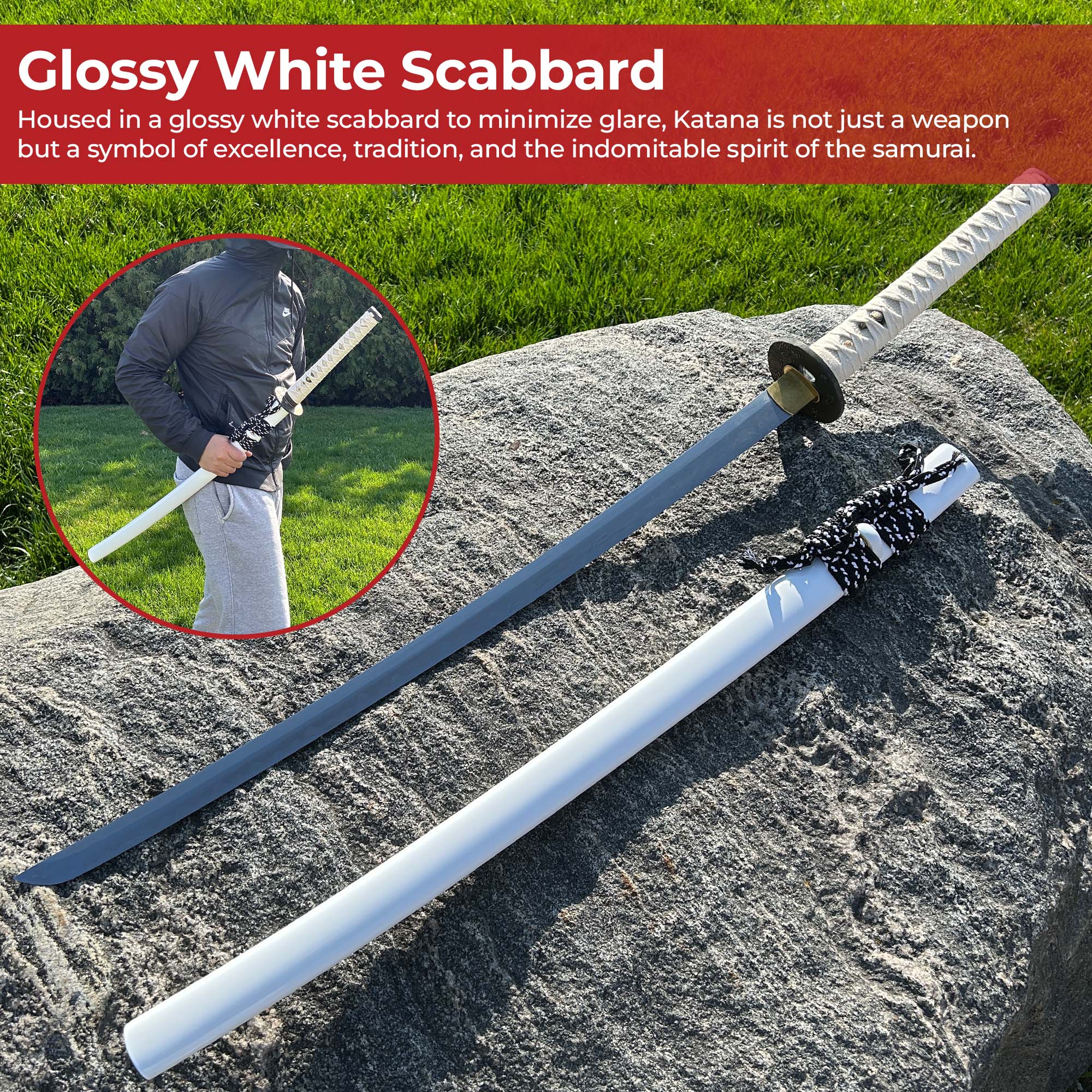 White Lotus Kobuse-Kitae Katana Swords - Tophatter Daily Deals