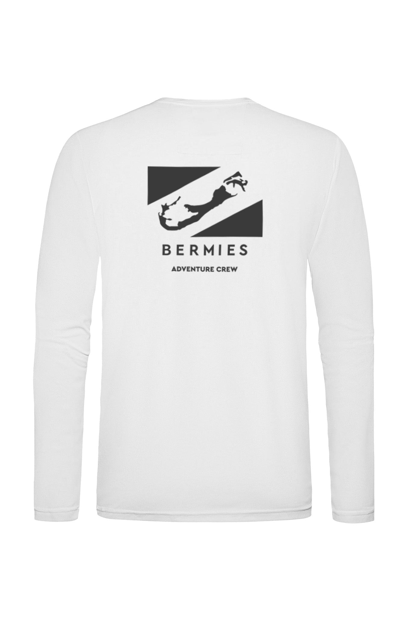 Bermies Men's White Long Sleeves Tee Long Sleeves - Tophatter Daily Deals