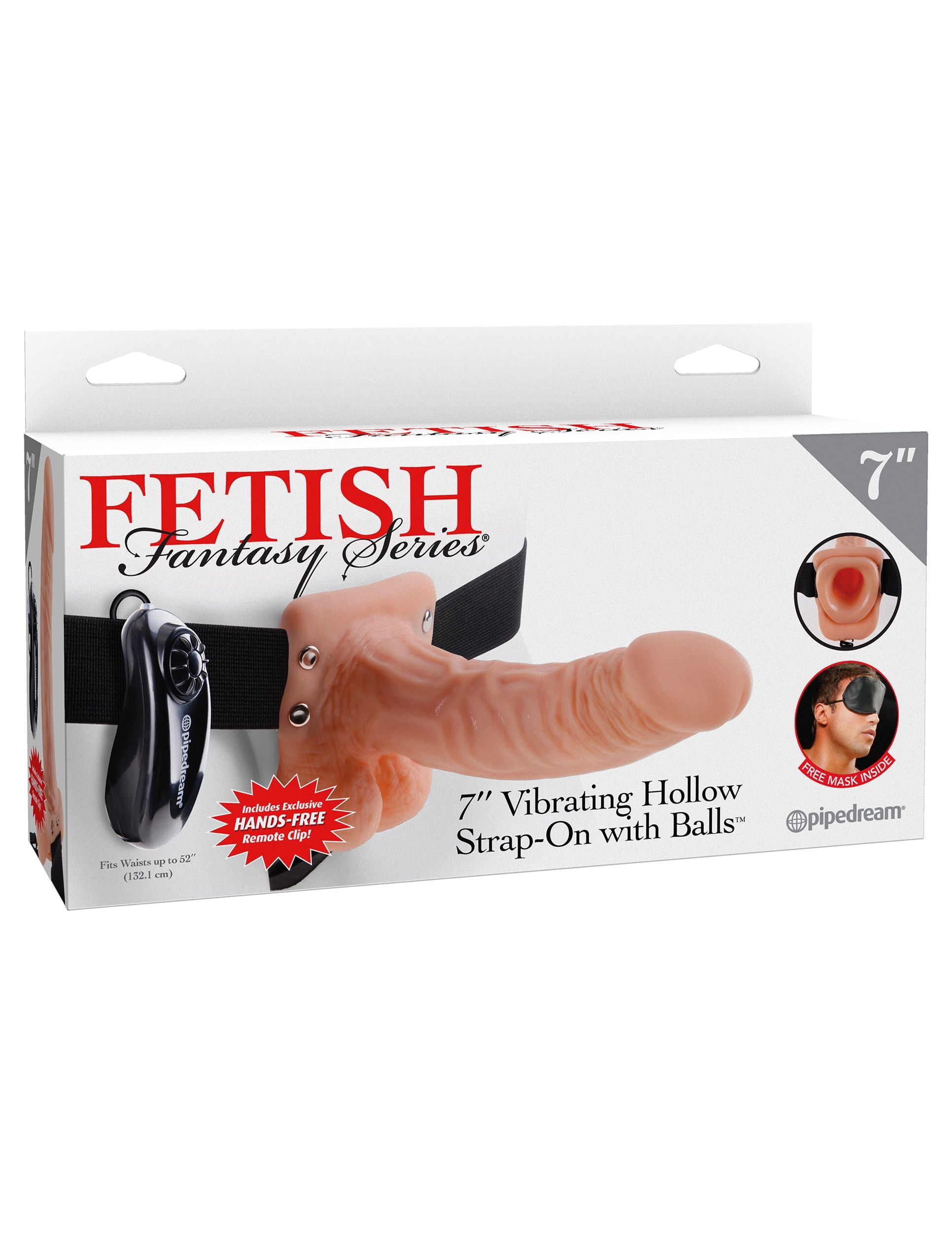 Fetish Fantasy Series 7-Inch Vibrating Hollow Strap-On (Flesh) – Vibrating Strap-On > Dildos > Hollow Strap Ons - Tophatter Daily Deals