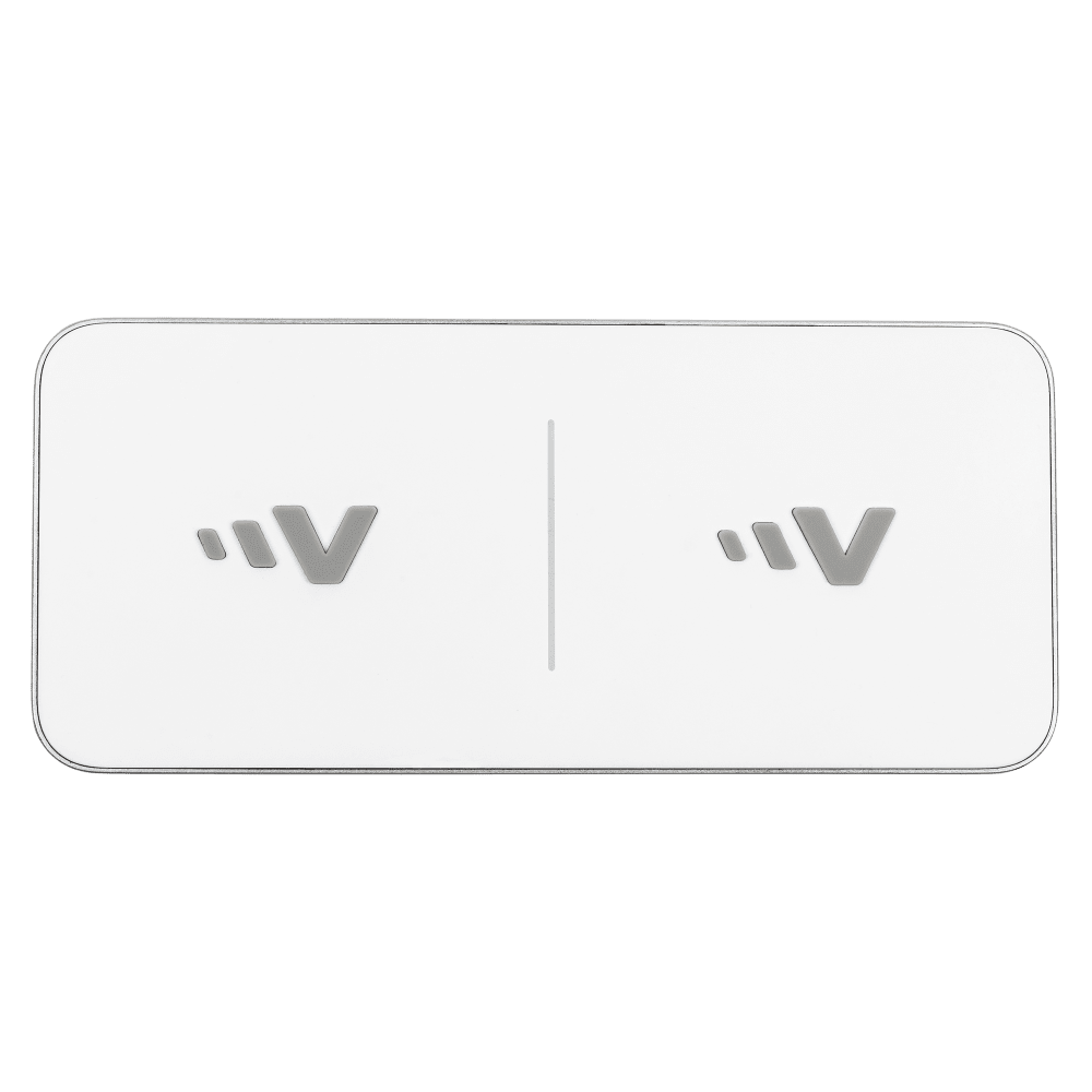Ventev Dual Wireless Chargepad 15W - White White Charging Pad - Tophatter Daily Deals