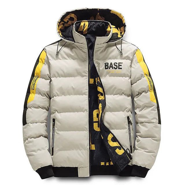 Insulating Men's Down Jacket - Boxy Puffer For Winter - Tophatter Daily Deals