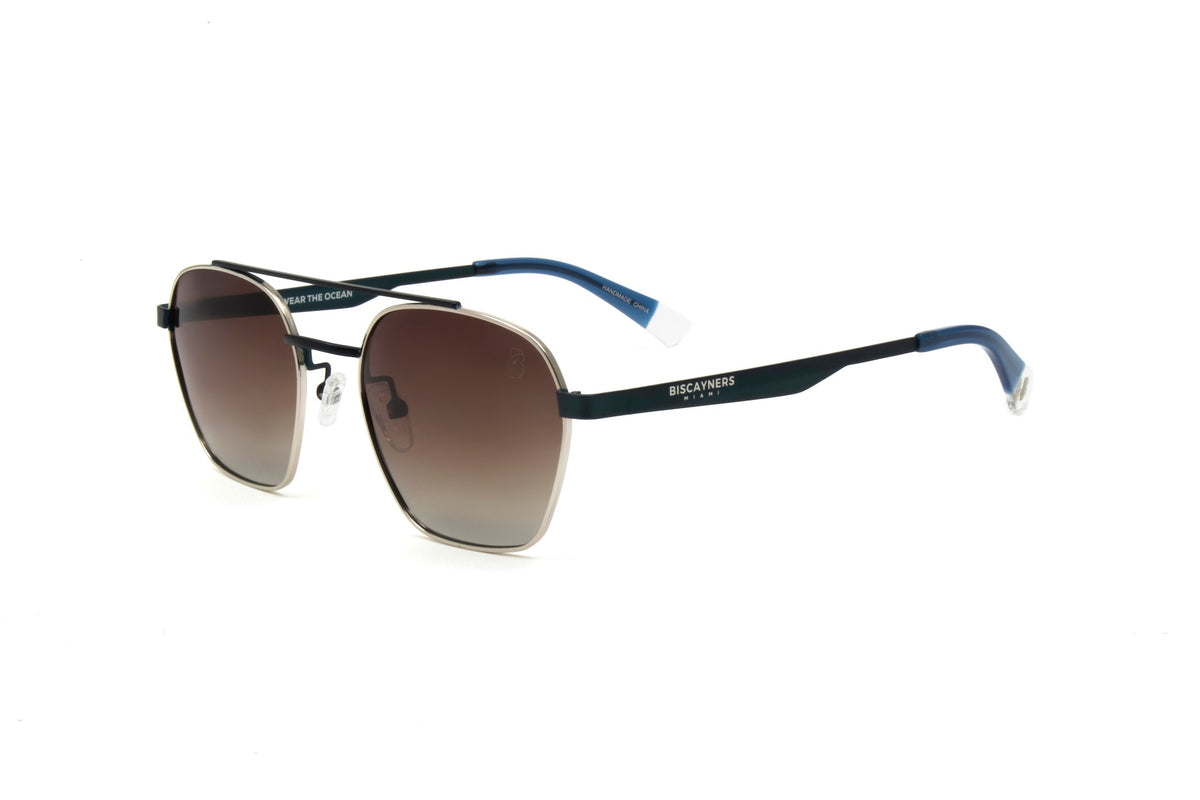 Biscayners Woodcrest Blue Men's Sunglasses Woodcrest Blue Sunglasses - Tophatter Daily Deals