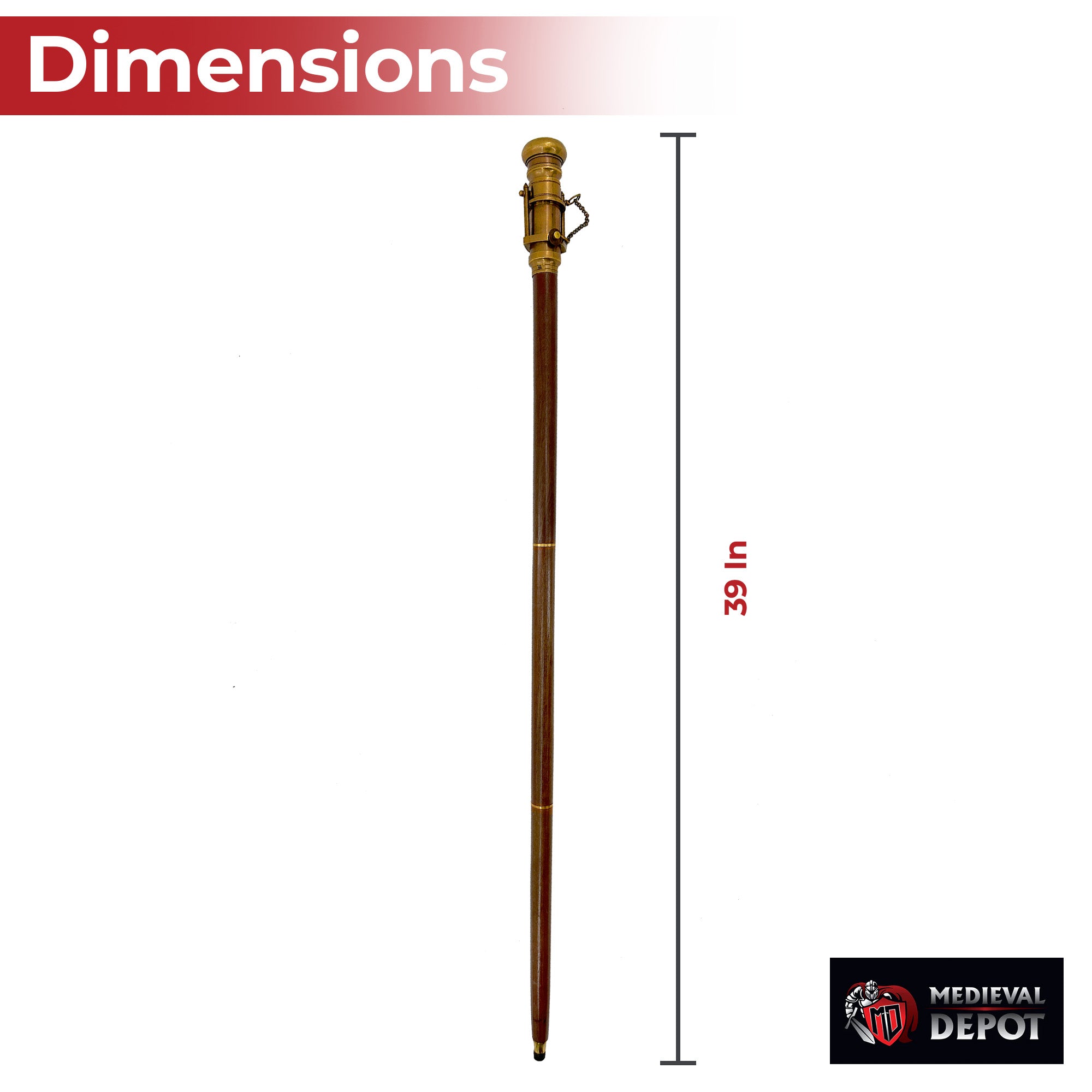 Would Be Lost Without You Steampunk Walking Cane novelty items - Tophatter Daily Deals
