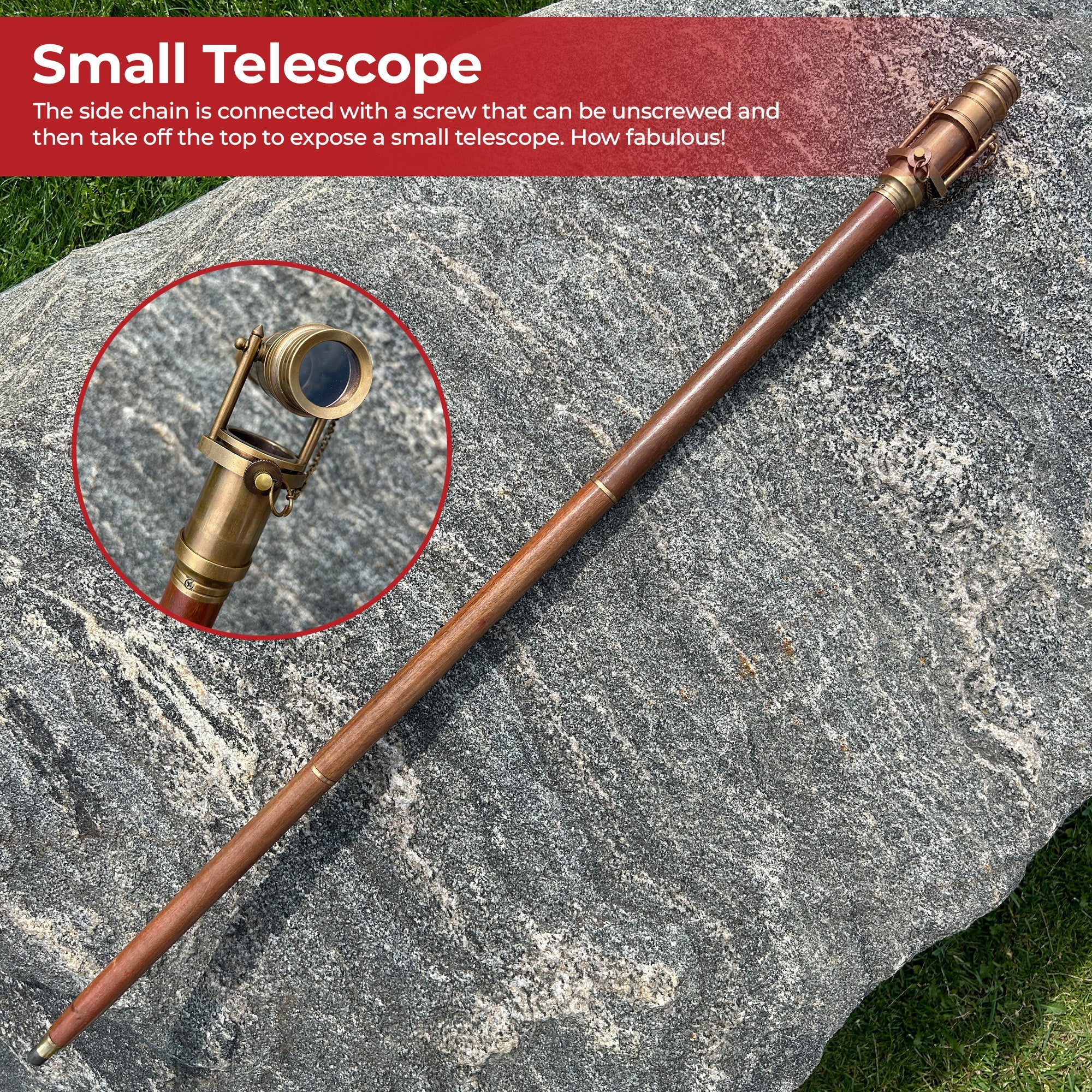 Would Be Lost Without You Steampunk Walking Cane novelty items - Tophatter Daily Deals