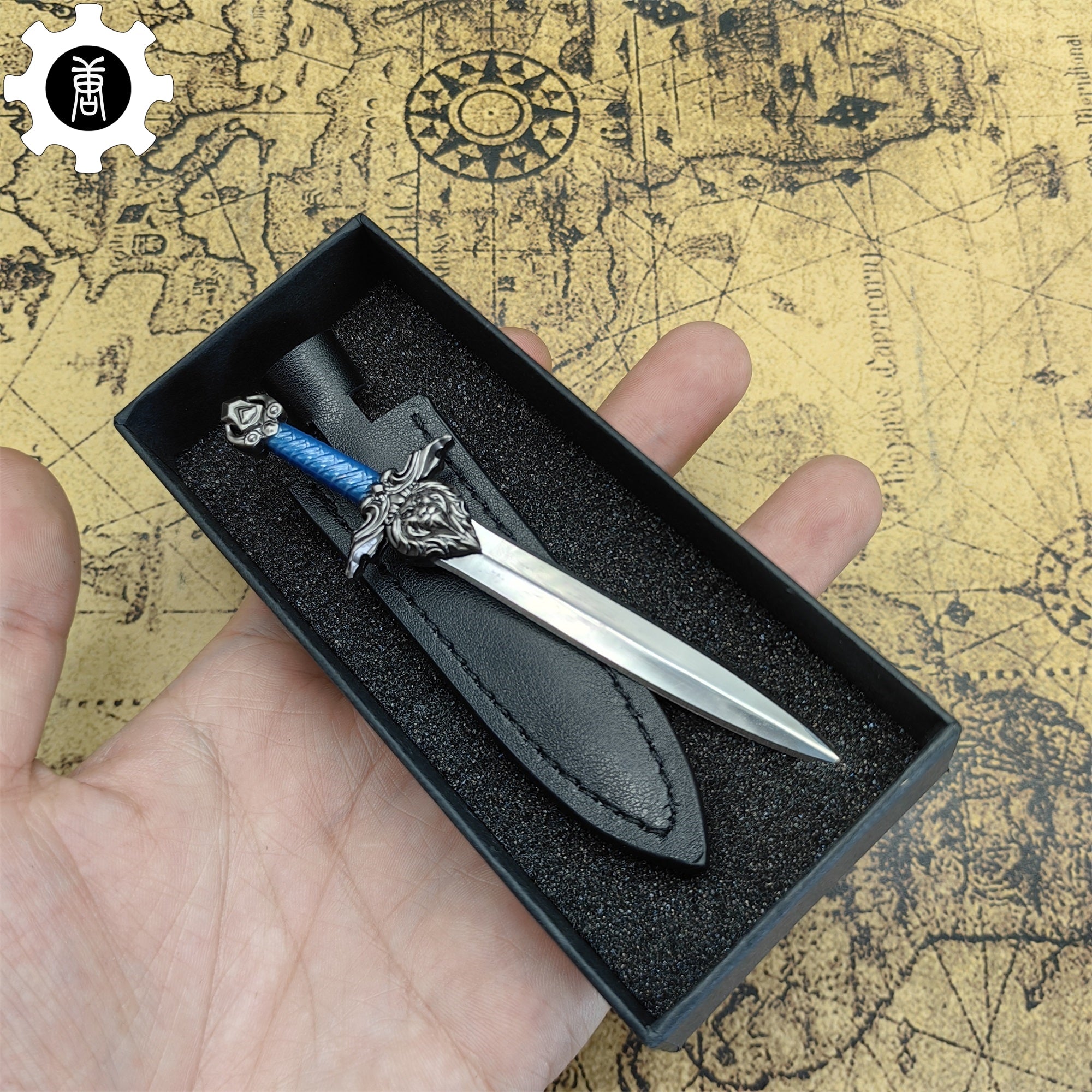WOW Stormwind Sword Mini Metal Replica Unboxing Tool - Tophatter Daily Deals