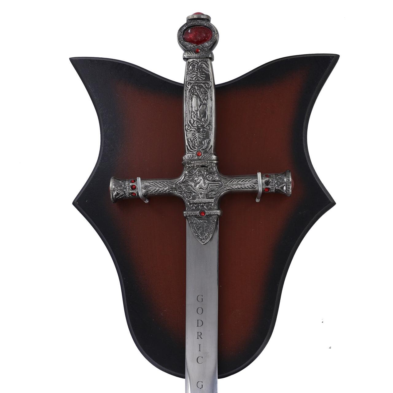 Burnt Umber Universal Sword Wall Display Plaque Knives - Tophatter Daily Deals