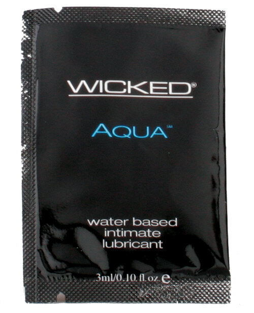 Aqua Water Based Lubricant .1 oz Lubricants - Tophatter Daily Deals