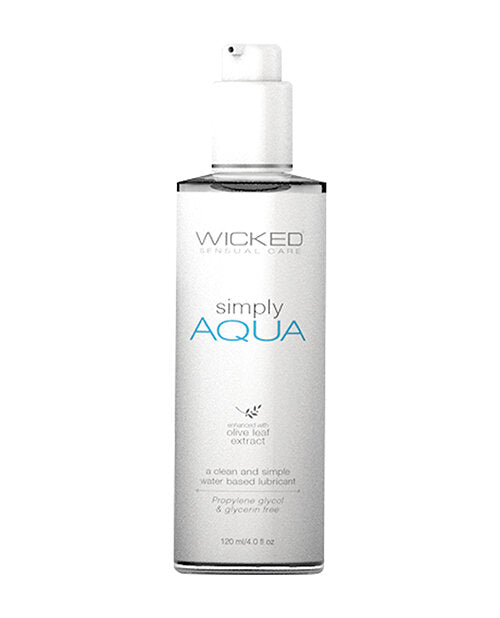 Wicked Sensual Care Simply Aqua Fragrance Free Water Based Lubricant 4 oz Lubricants - Tophatter Daily Deals