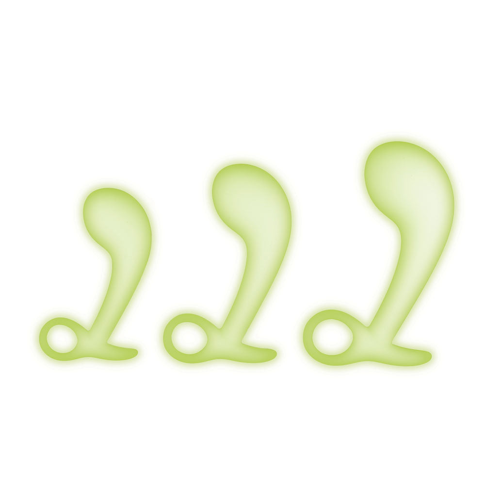 WhipSmart Glow in the Dark Three Piece Prostate Training Kit > Anal Range > Prostate Plugs - Tophatter Daily Deals
