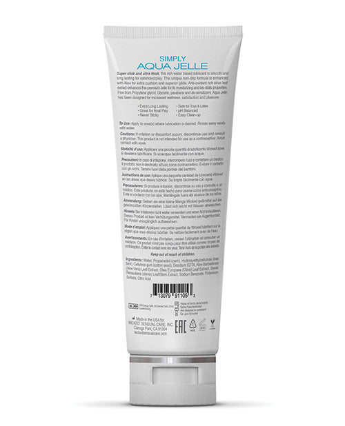 Simply Aqua Jelle Water Based Lubricant Lubricants - Tophatter Daily Deals