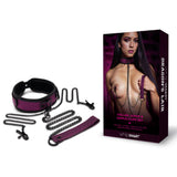 WhipSmart Dragons Lair (Black) – Collar, Leash, and Nipple Clips BDSM Restraints Set > Bondage Gear > Collars & Leashes - Tophatter Daily Deals