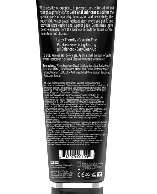 Wicked Sensual Care Jelle Water Based Lubricant Lubricants - Tophatter Daily Deals